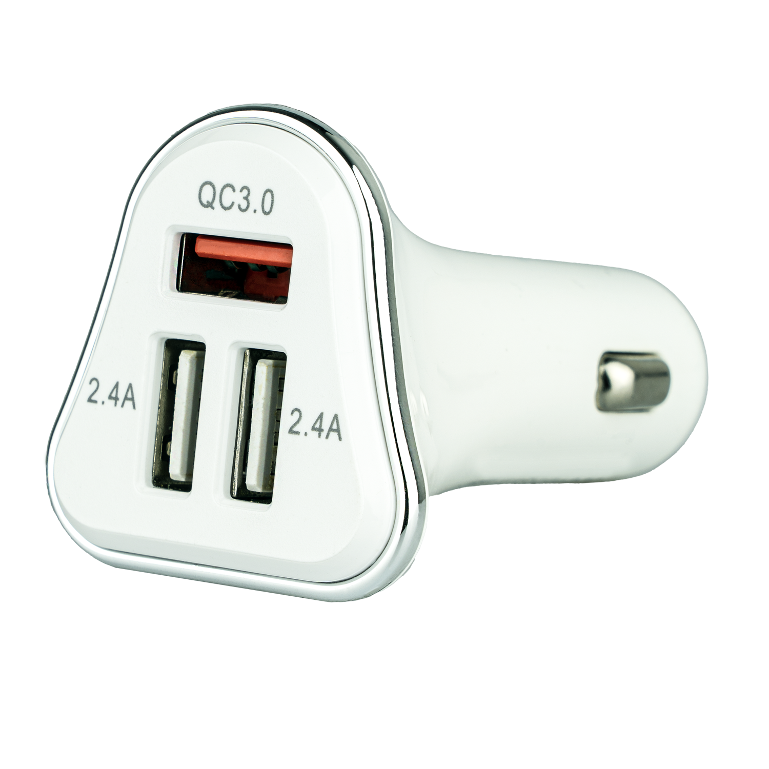 Zigarettenanzünder Ladegerät max. 4.8A Ladestrom mit 2x USB-A 2.4A und USB-A QC3.0 Schnellladegerät